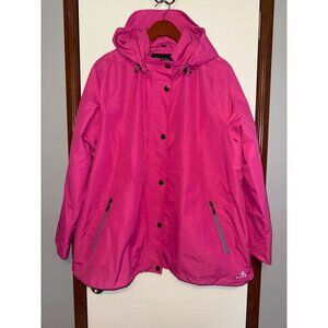 Nauge Pink Floral Magic Print Raincoat Q4877HE-756 Sz 1X